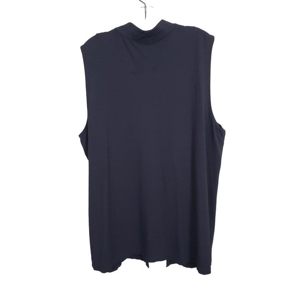 J Jill Size 2X Vest Jacket Duster Jersey Knit Flowing Layer Draped Open Front - Picture 3 of 7